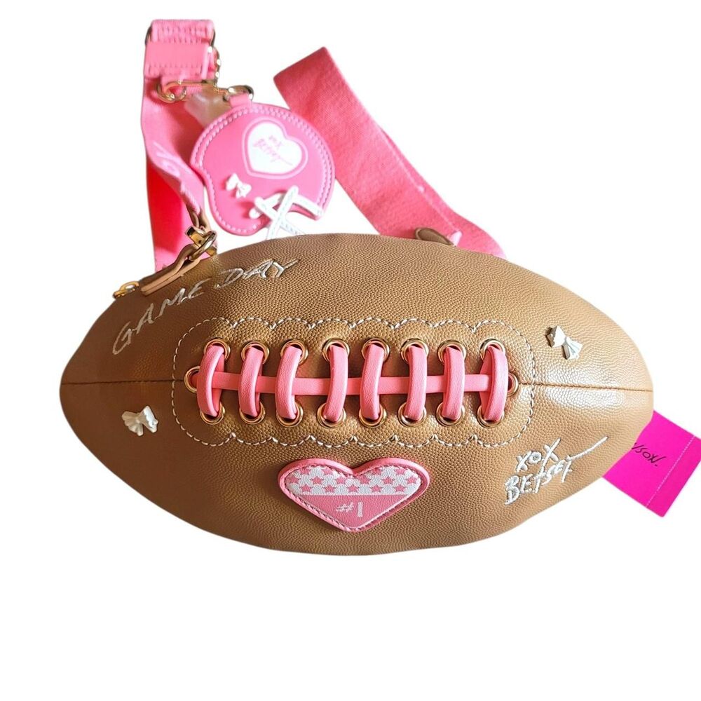 Betsey-johnson Women's Tan and Pink Bag